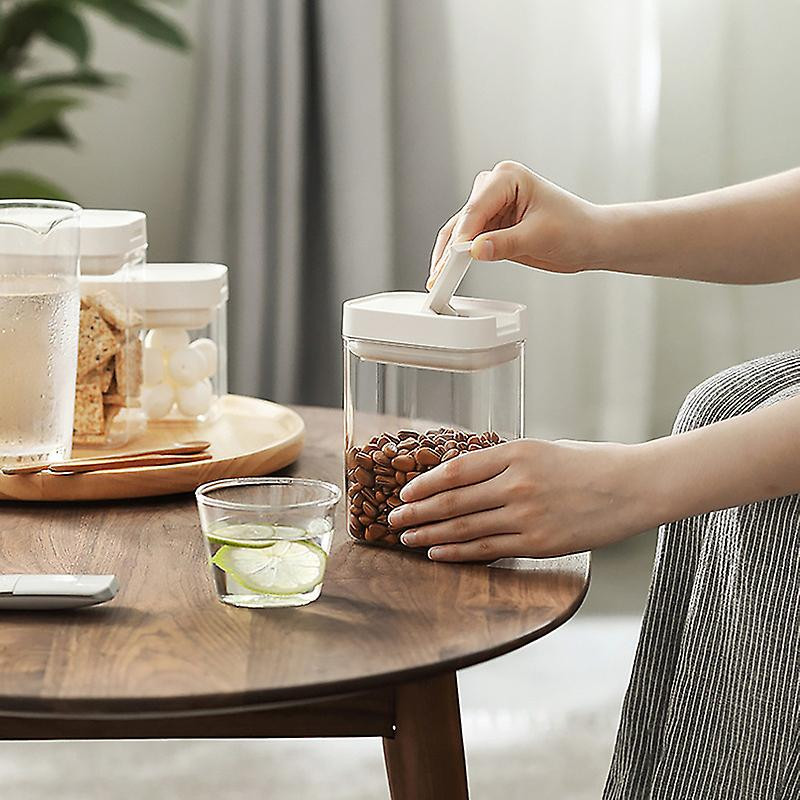 Plastic Airtight Food Container Sealing Storage Canister With Lid Cereal Seasoning Jar Sealed Flour Plastic Airtight Food Container Sealing Storage Canister With Lid Cereal Seasoning Jar Sealed Flour