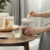 Plastic Airtight Food Container Sealing Storage Canister With Lid Cereal Seasoning Jar Sealed Flour Plastic Airtight Food Container Sealing Storage Canister With Lid Cereal Seasoning Jar Sealed Flour