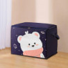 Multifunction Storage Bin With Handle Dustproof Foldable Quilt Container Double Zipper Design Multifunction Storage Bin With Handle Dustproof Foldable Quilt Container Double Zipper Design