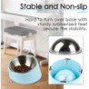 Degree Tilt Dog Bowl, Slanted Cat Bowl, Sloped Pet Bowl, Tilted Raised Pet Bowl, Raised Feeder, Non-slip Melamine Stand
