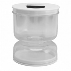 Airtight Kitchen Pickle Jar for Wet and Dry Separation - Kimchi and Pickle Hourglass Dispenser Airtight Kitchen Pickle Jar for Wet and Dry Separation - Kimchi and Pickle Hourglass Dispenser