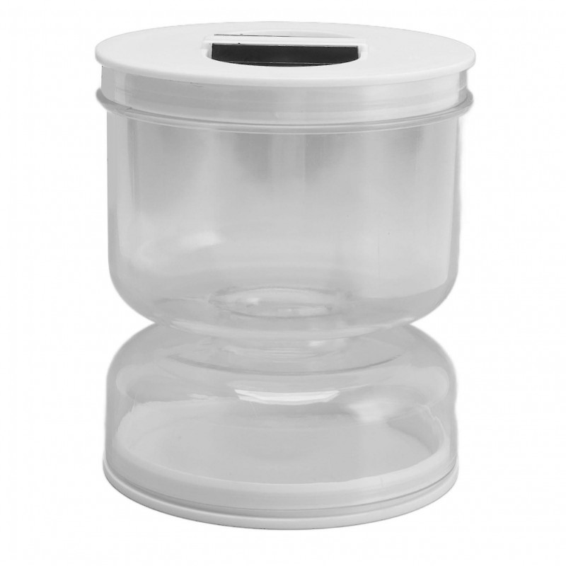 Airtight Kitchen Pickle Jar for Wet and Dry Separation - Kimchi and Pickle Hourglass Dispenser