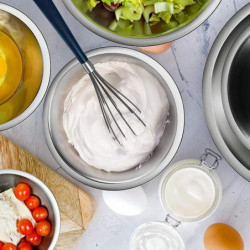 Salad Bowl Mirror Surface Anti-scratch Multifunctional Wide Opening Food Container Household Supplies Q Salad Bowl Mirror Surface Anti-scratch Multifunctional Wide Opening Food Container Household Supplies Q