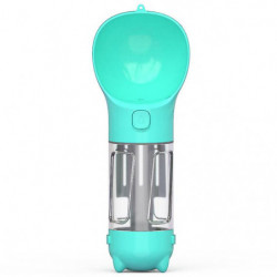 5 In 1 Portable Dog Water Bottle Multifunction With Food Box 300ml 5 In 1 Portable Dog Water Bottle Multifunction With Food Box 300ml