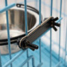 Hanging Pet Bowl, Stainless Steel Food Water Bowls Feeder With Hook For Dogs Cats In Crate Cage Kennel Silver