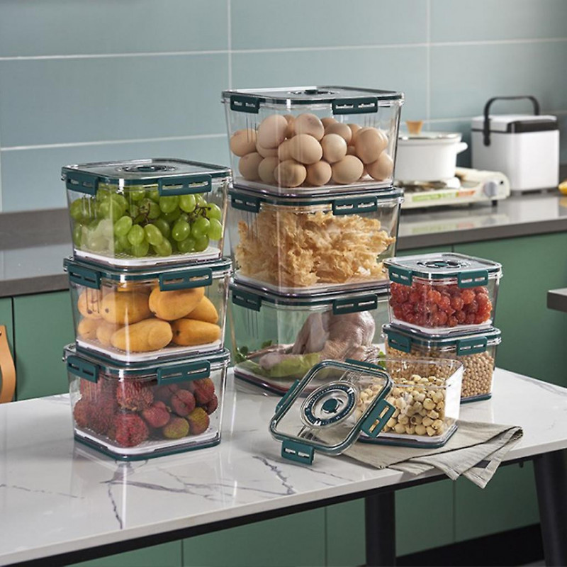 Réfrigérateur en plastique Boîte de stockage de nourriture hermétique Conteneur scellé transparent Chronométrage [...]