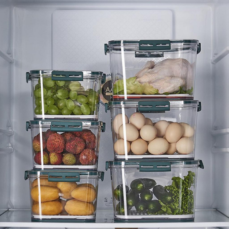 Réfrigérateur en plastique Boîte de stockage de nourriture hermétique Conteneur scellé transparent Chronométrage [...]