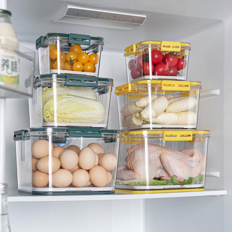 Réfrigérateur en plastique Boîte de stockage de nourriture hermétique Conteneur scellé transparent Chronométrage [...]