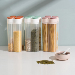 Food Grains Storage Box With Lid Sealed Moisture Proof Rice Buckets For Home Kitchen Food Room Flour Dry Food [...]