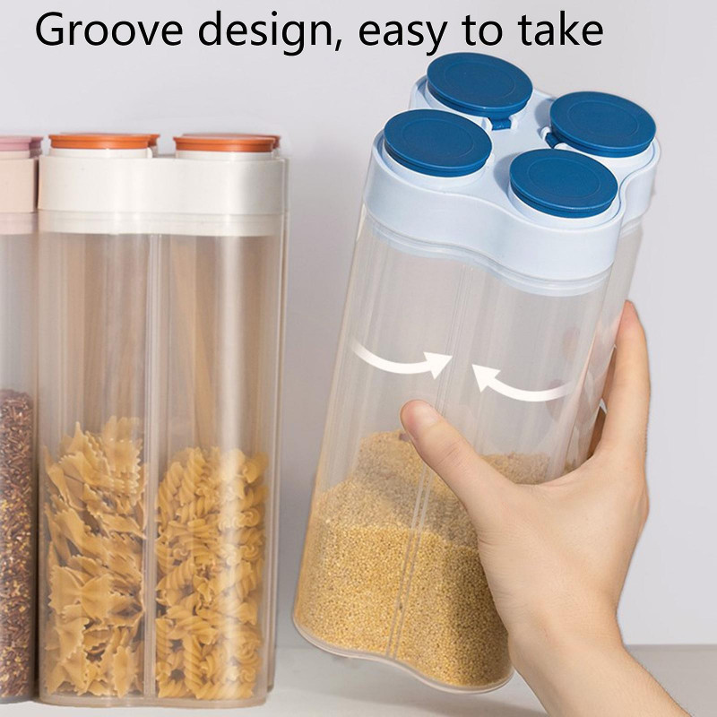 Food Grains Storage Box With Lid Sealed Moisture Proof Rice Buckets For Home Kitchen Food Room Flour Dry Food [...]