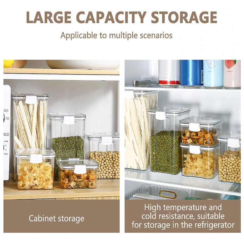 Transparent Food Storage Jar Large Capacity Tea Freshing Case Kitchen Supplies