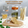 Transparent Food Storage Jar Large Capacity Tea Freshing Case Kitchen Supplies