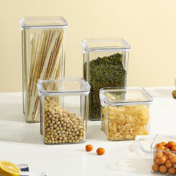 Transparent Food Storage Jar Large Capacity Tea Freshing Case Kitchen Supplies Transparent Food Storage Jar Large Capacity Tea Freshing Case Kitchen Supplies