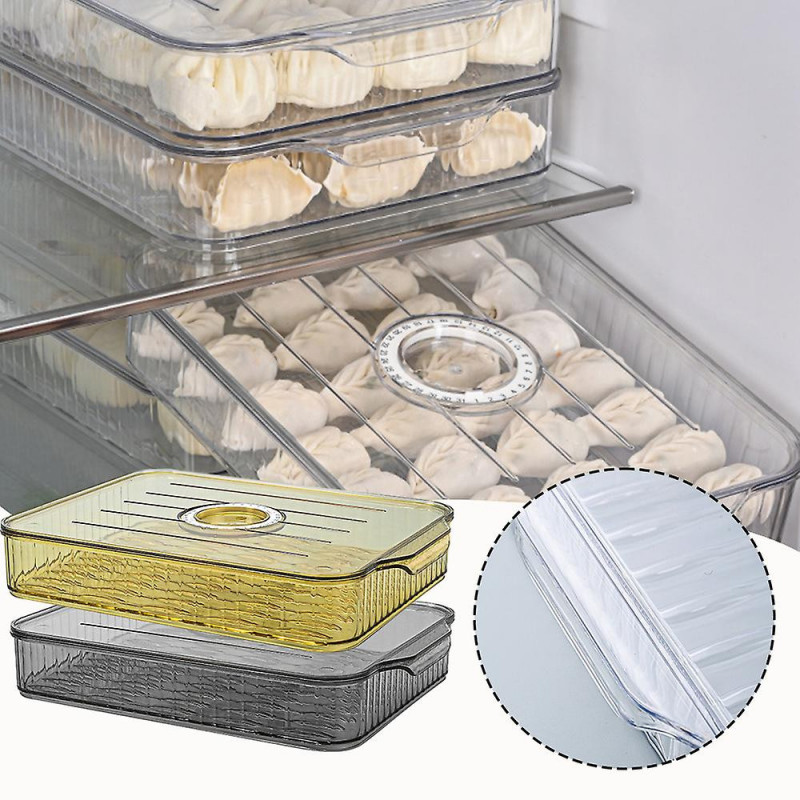 Boîte à boulettes fraîches Boîte de conservation des aliments de grande capacité pour boulettes