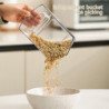Grain Rotatable Rices Bucket with Multi Grid Large Capacity Cereals Container for Mung Beans