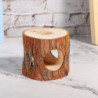 Small Pet Wood Tunnel Hollow Tree Trunk Gerbil Hideout Safe Non Toxic for Rat