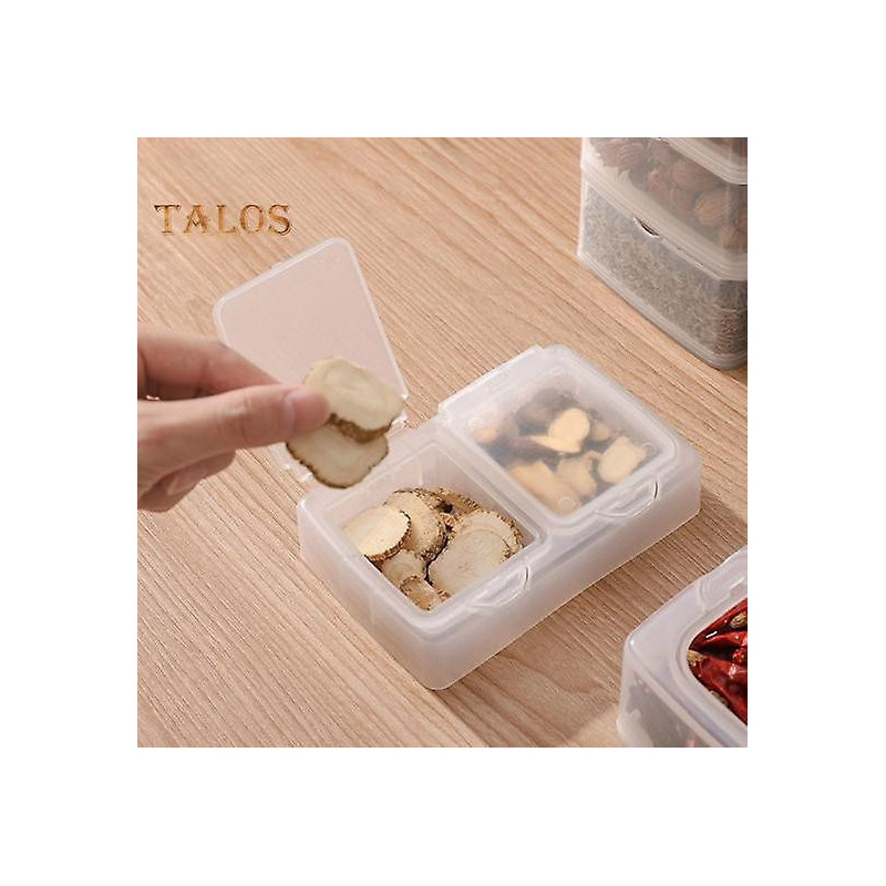 2Pcs Transparent Spice Storage Boxes Sub-Package Food Grade Dustproof Dry Pepper Seasoning Container Storage Cases [...]