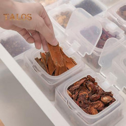 2Pcs Transparent Spice Storage Boxes Sub-Package Food Grade Dustproof Dry Pepper Seasoning Container Storage Cases [...]