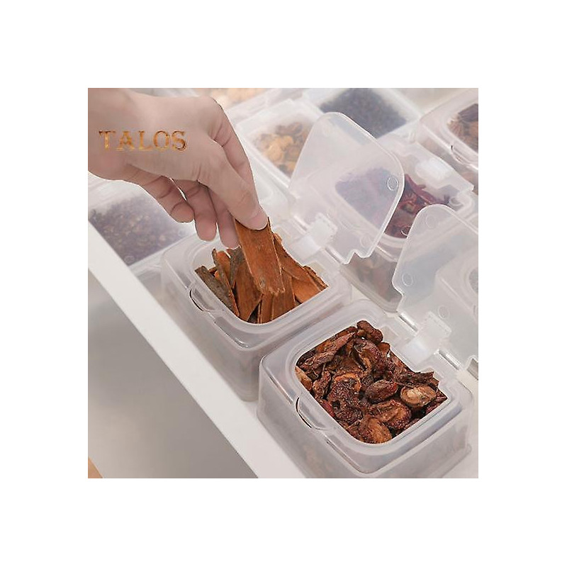 2Pcs Transparent Spice Storage Boxes Sub-Package Food Grade Dustproof Dry Pepper Seasoning Container Storage Cases [...]