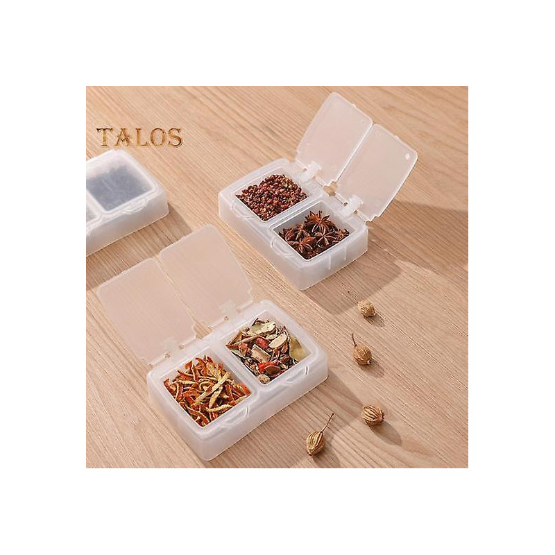 2Pcs Transparent Spice Storage Boxes Sub-Package Food Grade Dustproof Dry Pepper Seasoning Container Storage Cases [...]