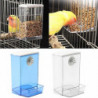 Bird Feeder Box For Parrots Antisplash Birds Feeding Box For Small Medium Birds Bird Food Dispenser Birdcage Accessories
