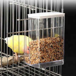 Bird Feeder Box For Parrots Antisplash Birds Feeding Box For Small Medium Birds Bird Food Dispenser Birdcage Accessories Bird Feeder Box For Parrots Antisplash Birds Feeding Box For Small Medium Birds Bird Food Dispenser Birdcage Accessories