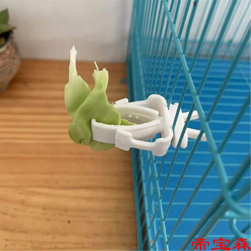 12 Pcs Bird Food Holder Feeding Clips Parrots Toy For Small Size Bird Cage Mount Multifunctional Treats Fruit Holder