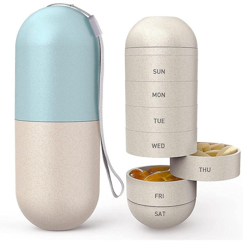 Portable 7 Dapill Box, Large Capacity Jewelry Pill Storage Box Waterproof And Moistureproof, Environmentally [...]