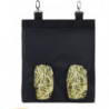 Hanging Rabbit Hay Bag Hay Feed Bag Hutch Accessoryblack-1pcs