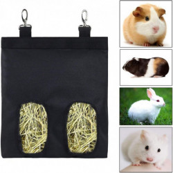 Hanging Rabbit Hay Bag Hay Feed Bag Hutch Accessoryblack-1pcs Hanging Rabbit Hay Bag Hay Feed Bag Hutch Accessoryblack-1pcs