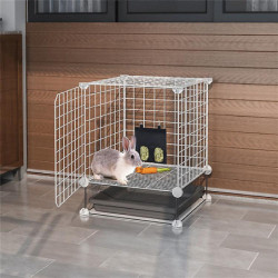 Hanging Rabbit Hay Bag Hay Feed Bag Hutch Accessoryblack-1pcs Hanging Rabbit Hay Bag Hay Feed Bag Hutch Accessoryblack-1pcs
