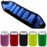 Ceinture de canette de bière, porte-ceinture de bière portable avec 5 pcs pliable canette refroidisseur de [...]