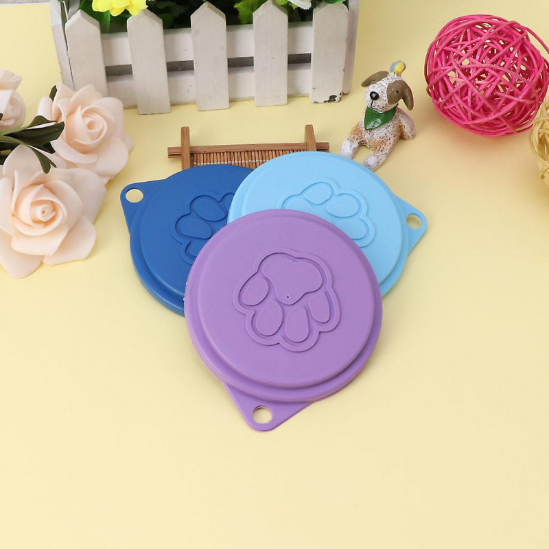 Dog Storage Top Cap Food Can Tin Cover Lid Pet for Cat Puppy Food Can Reusable