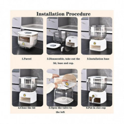 10kg Kitchen Nano Bucket Insect-proof Moisture-proof Sealed Rice Bucket Grain Pet Food Storage Cont 10kg Kitchen Nano Bucket Insect-proof Moisture-proof Sealed Rice Bucket Grain Pet Food Storage Cont
