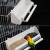 Bird Parrot Food Feeder Plastic Hanging Cage Feeding Cup Parakeet Feeder Box Pet Cage Plastic Large Capacity Food [...]