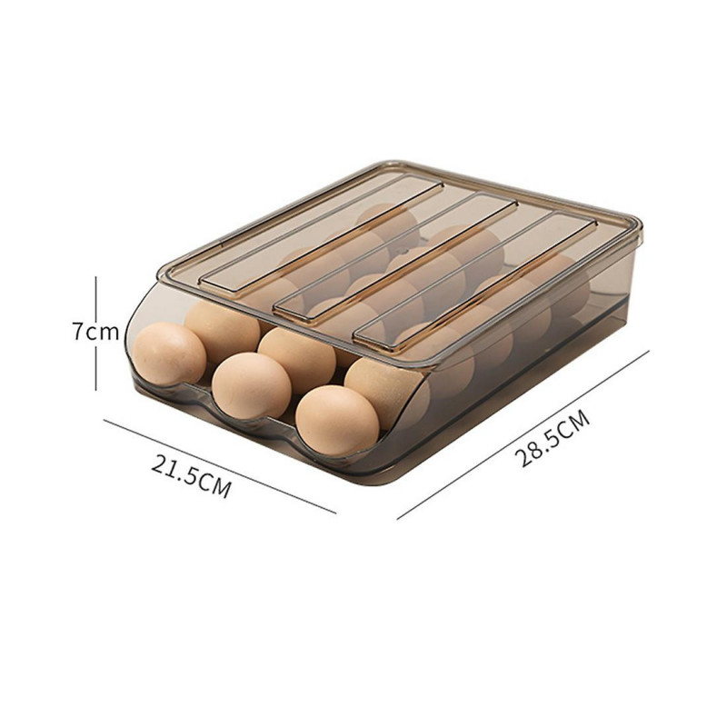 Design Sliding Kitchen Refrigerator Freezer Fresh Stackable Food Egg Storage Storage Box