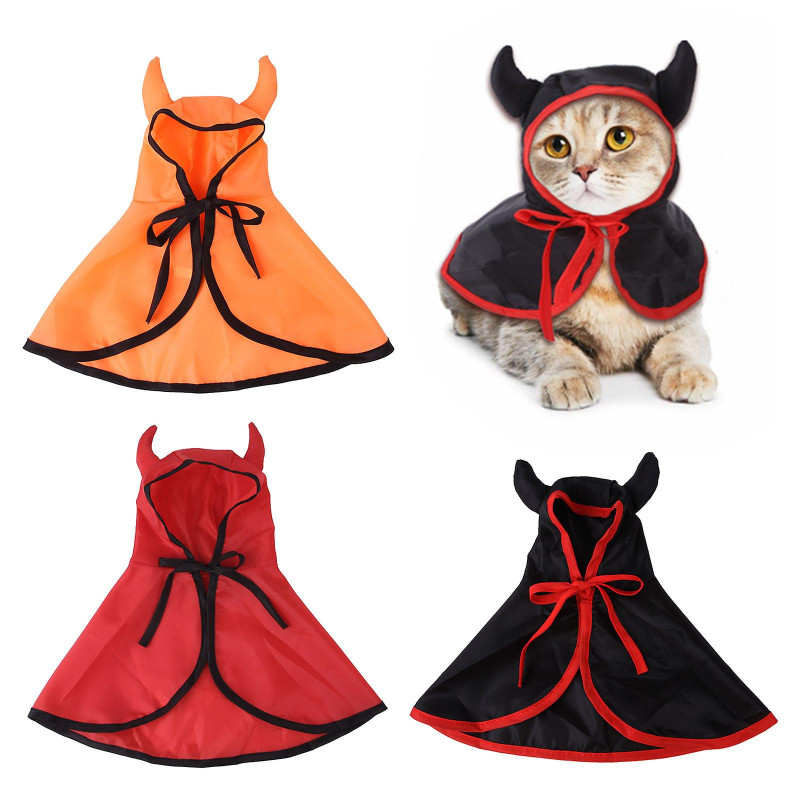 Funny Pet Cosplay Vampire Theme Coat Photo Props Suitable For Cats And Dogs