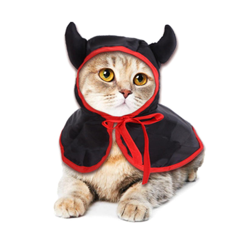 Funny Pet Cosplay Vampire Theme Coat Photo Props Suitable For Cats And Dogs