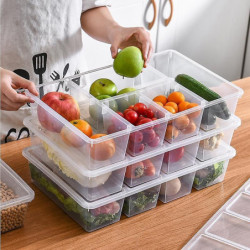Food Storage Box Kitchen Refrigerator Transparent PP Sealed Organizer Container with Lid Food Storage Box Kitchen Refrigerator Transparent PP Sealed Organizer Container with Lid