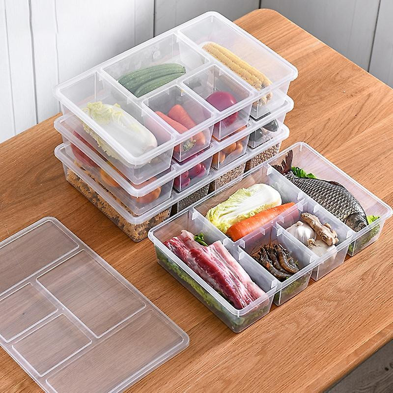 Food Storage Box Kitchen Refrigerator Transparent PP Sealed Organizer Container with Lid