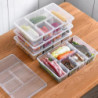 Food Storage Box Kitchen Refrigerator Transparent PP Sealed Organizer Container with Lid