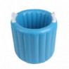 Outdoor Multi-functional Porable Pvc Inflatable Ice Bucket Foldable Bucket Storage Bucket (blue)