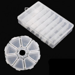 8 Plus 24 grille Bijoux réglables Boucle d’oreille Conteneur Conteneur Boîte de rangement 8 Plus 24 grille Bijoux réglables Boucle d’oreille Conteneur Conteneur Boîte de rangement