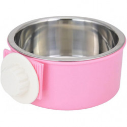Stainless Steel Dog Cat Food Bowl Pet Feeder 2 In 1 Hanging Bowl Attach Cage Mount For Small Pets Stainless Steel Dog Cat Food Bowl Pet Feeder 2 In 1 Hanging Bowl Attach Cage Mount For Small Pets