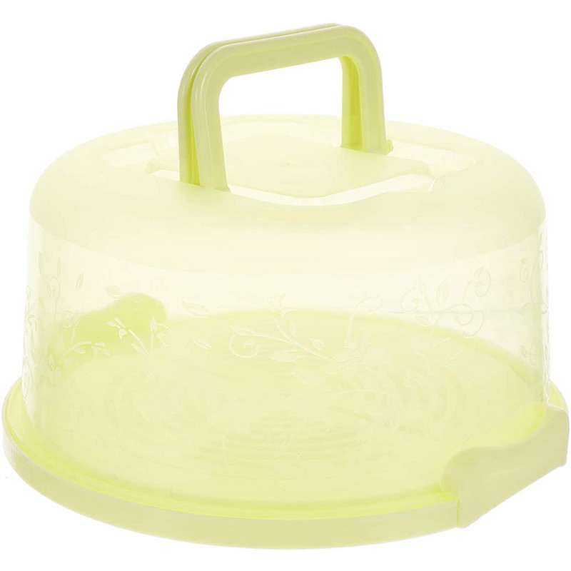 8 pouces rond porte-gâteau en plastique avec couvercles à dôme poignée étui de stockage des aliments