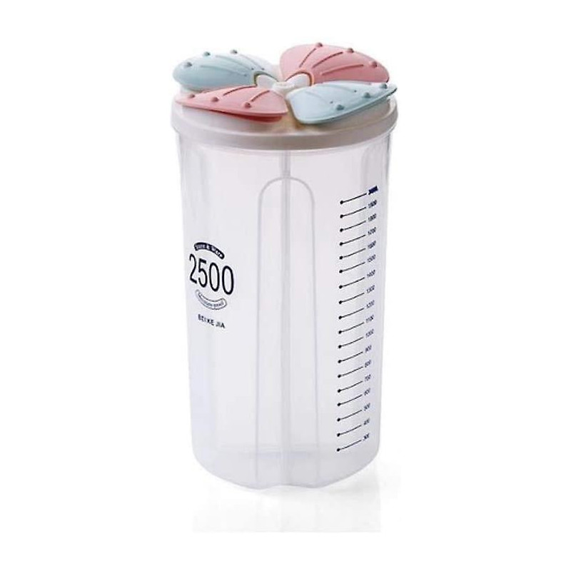 Transparent Kitchen Storage Containers Grain Sorting Storage Container Sealed Box(2500ml)