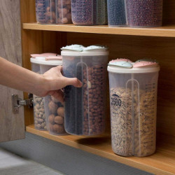 Transparent Kitchen Storage Containers Grain Sorting Storage Container Sealed Box(2500ml) Transparent Kitchen Storage Containers Grain Sorting Storage Container Sealed Box(2500ml)