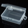 1pc Clear Plastic Transparent Storage Box Debris Collect Container Case With Lid Q