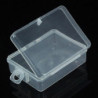 1pc Clear Plastic Transparent Storage Box Debris Collect Container Case With Lid Q