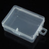 1pc Clear Plastic Transparent Storage Box Debris Collect Container Case With Lid Q
